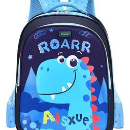 Frantic Premium Quality Blue Roarr Dinosaur bag for Kids - Height 16 Inches-image-81