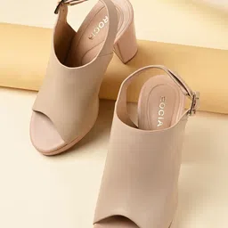 Rocia Women Peep Toe Block Heel Sandals-45