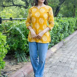 Moda Rapido Women Floral Print Cotton Top-picture-41