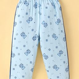 Tango Single Jersey Full Length Track Pant Numeric Print - Blue image 2