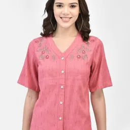 FUTURO Women Floral Printed V-Neck Top-picture-17