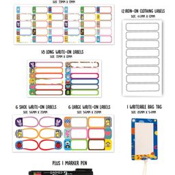 InstaLabels Nursery and Kindergarten Labels Pack - 67 Writeable Waterproof Labels and Tags image 3