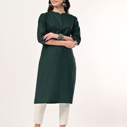 MAURYA Mandarin Collar Straight Kurta-15