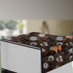 The Furnishing Tree Coffee Brown Plastic Refrigerator Cover-image-35
