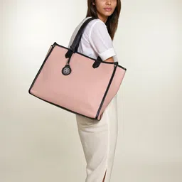 Toteteca Solid Structured Shoulder Bag image 3