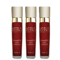 LOTUS Make-up Set Of 3 Divine Dew Water & Smudge Resistant Sindoor - 8g - Rosy Blush-20-13