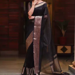 Rangtulika Ethnics Zari Organza Saree-picture-15