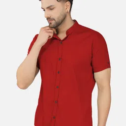 BASE 41 Band Collar Shirt-image-91