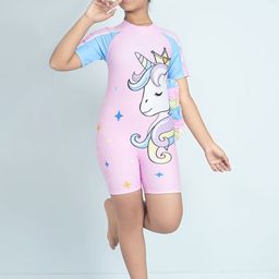 BAESD Girls Printed Round Neck Legsuit-30