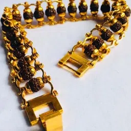 Divine souvenirs Gold-Plated Brass Bracelet-image-77