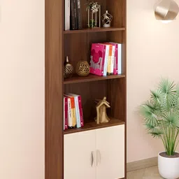 bluewud Brown & Beige 3 Tier BookShelf-13