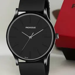Provogue Men Printed Dial & Straps Analogue Watch PV-102-FULL BLK-2