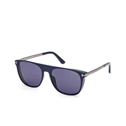 Tom Ford Men Blue Lens & Blue Square Sunglasses with-image-14