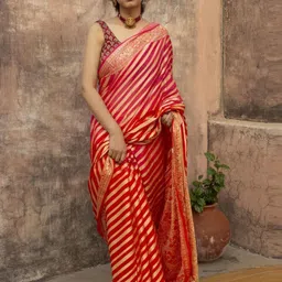 revika Woven Design Zari Striped Pure Silk Kanjeevaram Saree-image-49