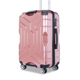 Story@home Polycarbonate Rose Gold 8 Wheel Hard Small Cabin Trolley Suitcase 55 Cm-42