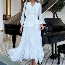 bebe V-Neck Top With Skirt Co-Ords-image-33