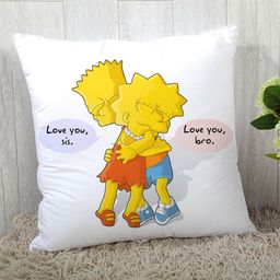 StyBuzz Cushion Cover Love You Sis Print - White-image-50