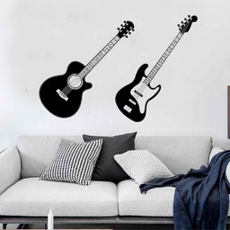 Oren Empower Guitar Wall Sticker - Black White-picture-23
