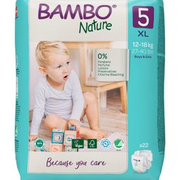 Bambo Nature Extra Large Size Tape Diapers with Wetness Indicator - 22 Pieces-image-8