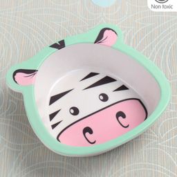 Bamboo Fiber Cow Themed Bowl - White-24