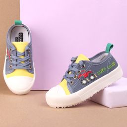 Cute Walk by Babyhug Casual Shoes Truck Print - Blue-image-53