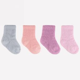 Bonjour Kids Infant Pack Of 4 Cotton Calf-Length Socks-51