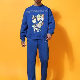 GRIFFEL Graphic Printed Pure Cotton Sweatshirt And Trackpants-picture-31