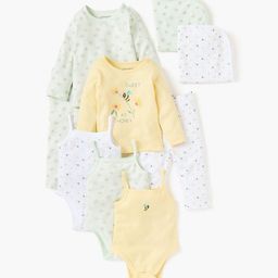 Juniors by Babyshop Infant Girls Pack Of 2 Printed Cotton Bibs-47