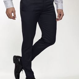 THE BEETEL HOUSE Men Relaxed Regular Fit Mid-Rise Formal Trousers-picture-30