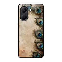 QRIOH Quirky Mystic Feather Printed Poco X7 Pro 5G Back Glass Case Mobile Accessories-image-51