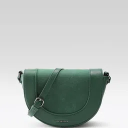 Van Heusen Brand Logo Embossed Structured Sling Bag-3