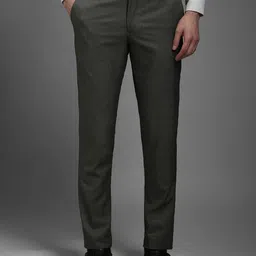 Louis Philippe Men Slim Fit Trousers-picture-1