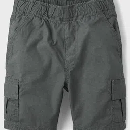 THE CHILDREN'S PLACE Boys Solid Pure Cotton Cargo Shorts-picture-15