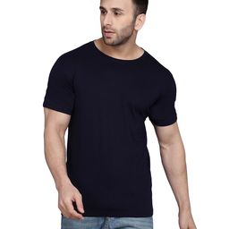 WOOSTRO Men Pack Of 2 Solid Round Neck Cotton Slim Fit T-shirts-image-88
