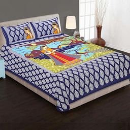 E Elma Unisex Blue Bedsheets-image-87