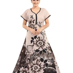 CINCO Women Printed Maxi Nightdress-picture-23
