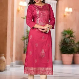 Juniper Women Ethnic Motifs Printed Kurta-image-90