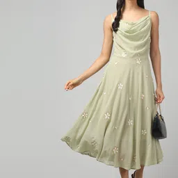 clobug Women Embellished Print Dress-image-74