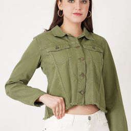 Mast & Harbour Women Crop Denim Jacket-picture-44