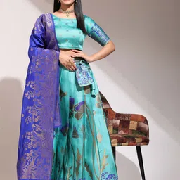 Payu Semi-Stitched Lehenga & Unstitched Blouse With Dupatta-picture-27