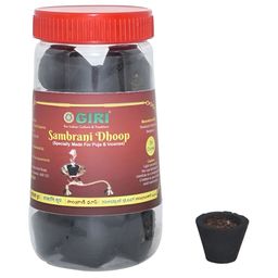 GIRI 24-Pcs Black & Red Loban Sambrani Dhoop Cups-25