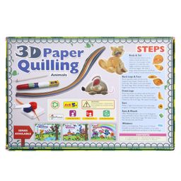 Petals 3D Paper Quilling Animals Making Set - Multicolor image 2