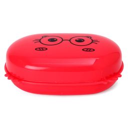 fab n funky Rectangular Soap Case Spects Print - Red image 2