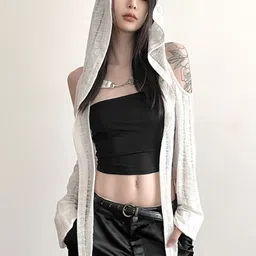 KPOP Crop Tie-Up Shrug-picture-26