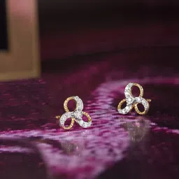 Mia by Tanishq 14 KT Diamond Earrings-picture-27