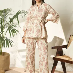 Bandia Floral Printed Tunic With Trousers Co-Ords-picture-41