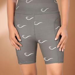 POOJARAN SAREE Printed High Rise Tights-image-75