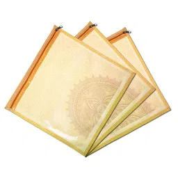 Kuber Industries Cream-Coloured Set of 3 Regular Multi-Utility Organisers-45