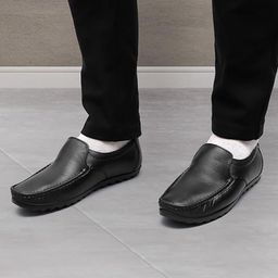 ARAMISH Men Perforations Leather Loafers image 5