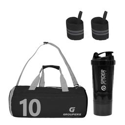 GROUPERS Printed Medium Foldable Sports or Gym Duffel Bag-image-56